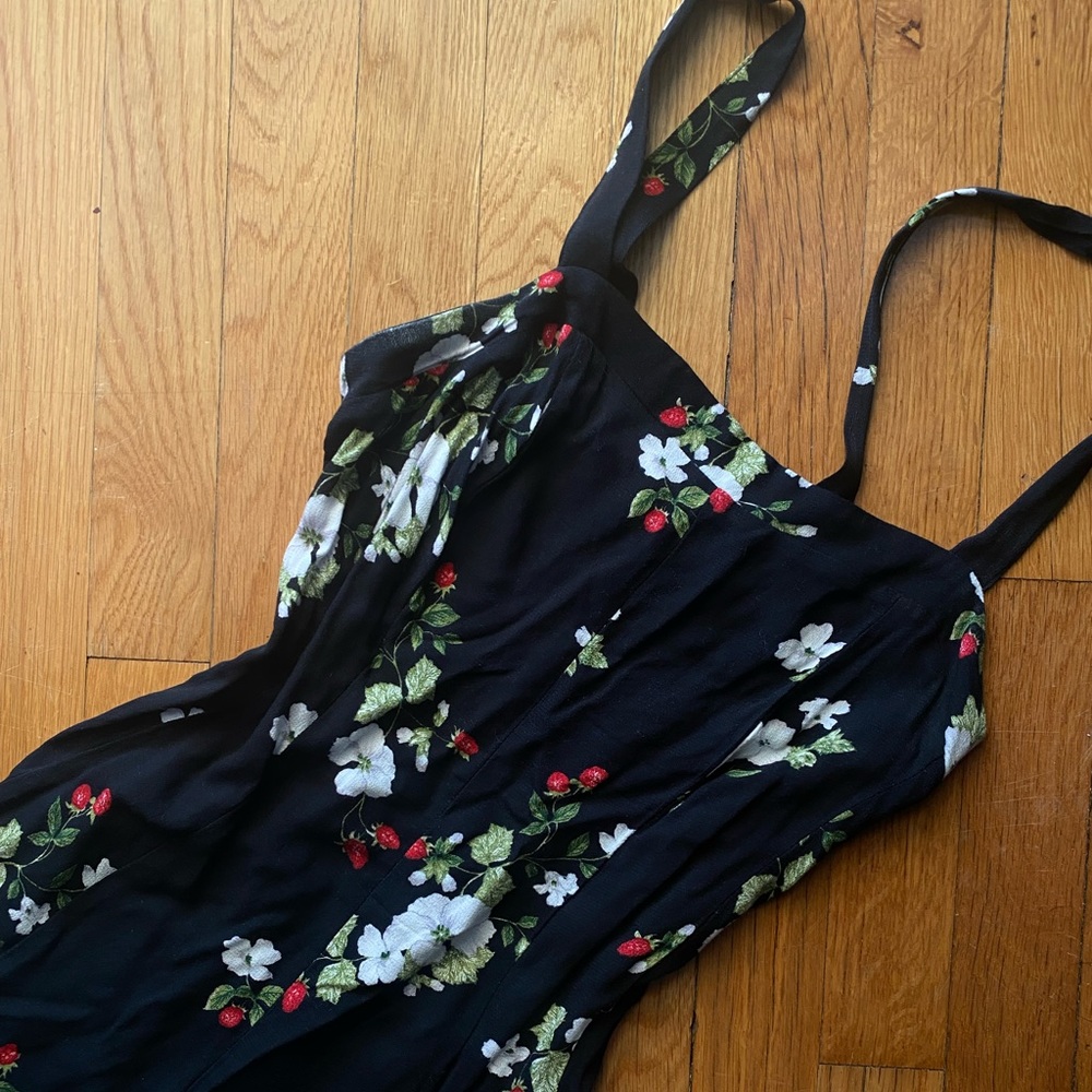 black floral romper